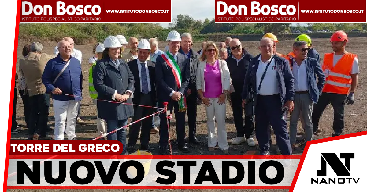 Torre del Greco, Mennella «trova» i soldi per il nuovo stadio: 18 milioni per l’impianto a Leopardi