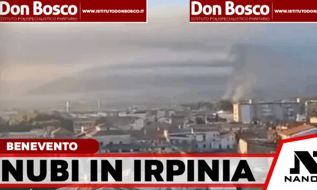 Rogo Airola: nube arriva in Irpinia, scuole chiuse in Valle Caudina