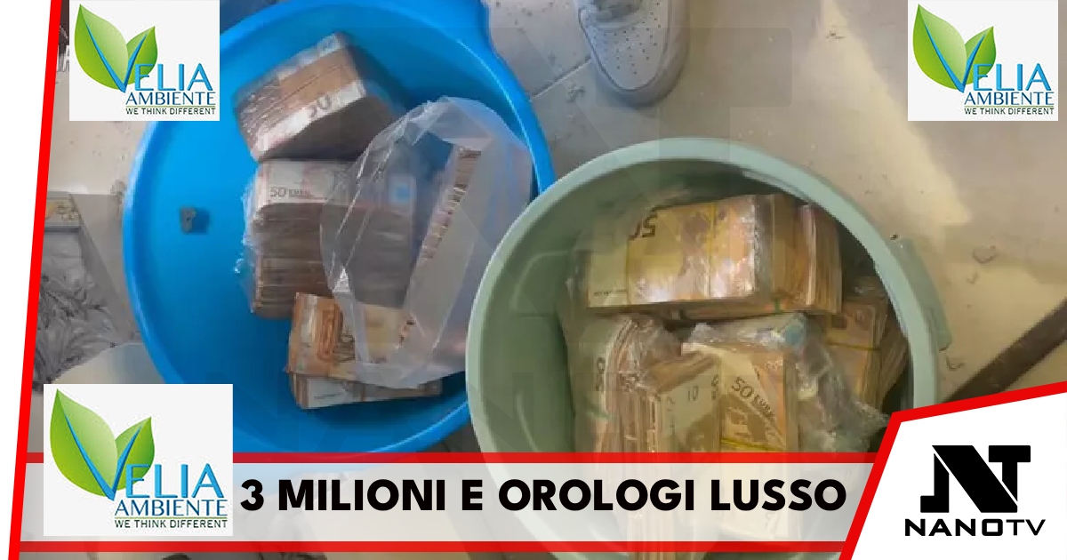 Banconote per oltre 3 milioni di euro nascoste nei muri con orologi lusso