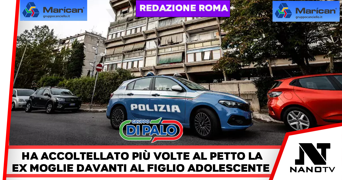 Accoltella l’ex moglie e fugge con il figlio, preso dopo 7 ore di ricerche