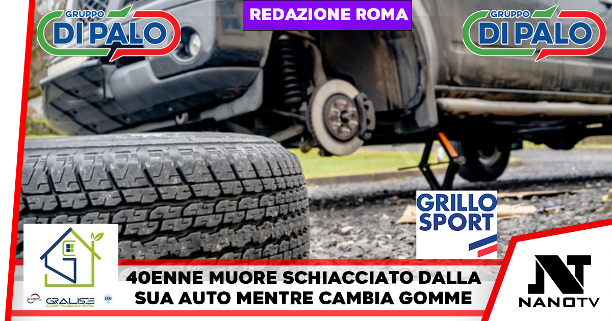 Muore schiacciato dall’auto a cui stava cambiando le gomme