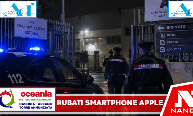 Giugliano in Campania: Rubati smartphone Apple di Napolitano store: erano destinati all’asta giudiziaria
