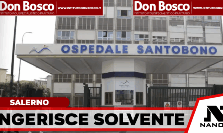 Bimbo di due anni ingerisce solvente, è grave L’episodio avvenuto nel Salernitano: trasferito al Santobono
