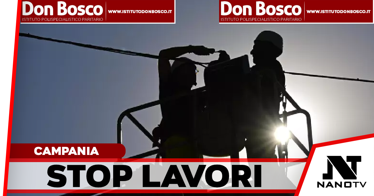 Regione Campania proroga stop lavori in fasce orarie più calde