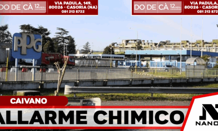 Caivano, fuga chimica: aria irrespirabile nell’Agro Aversano, cittadini invitati a chiudersi in casa