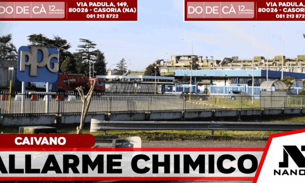 Caivano, fuga chimica: aria irrespirabile nell’Agro Aversano, cittadini invitati a chiudersi in casa