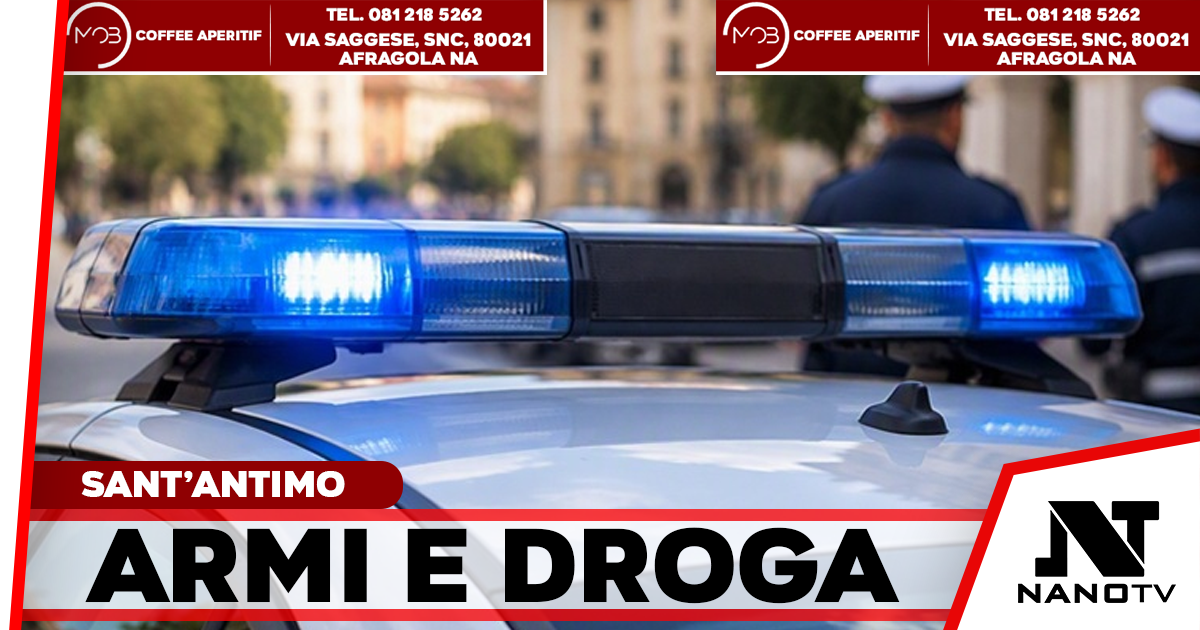 Sant’Antimo, armi e droga in casa: arrestato il padre e denunciato il figlio minorenne