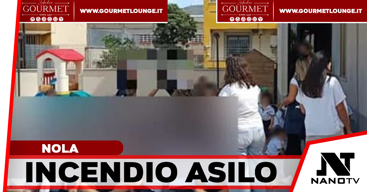 Incendio in un asilo a Nola: fiamme tra le suppellettili, bimbi messi in salvo