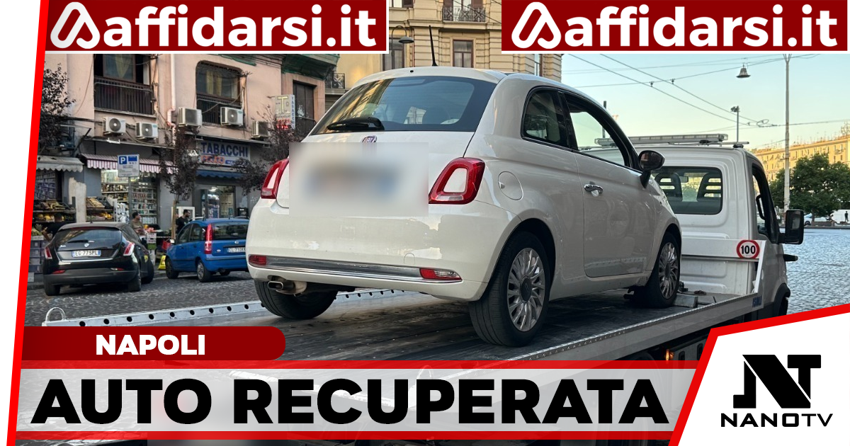 Auto rubata nel Barese recuperata a Napoli: decisivo l’intuito della Polizia Metropolitana