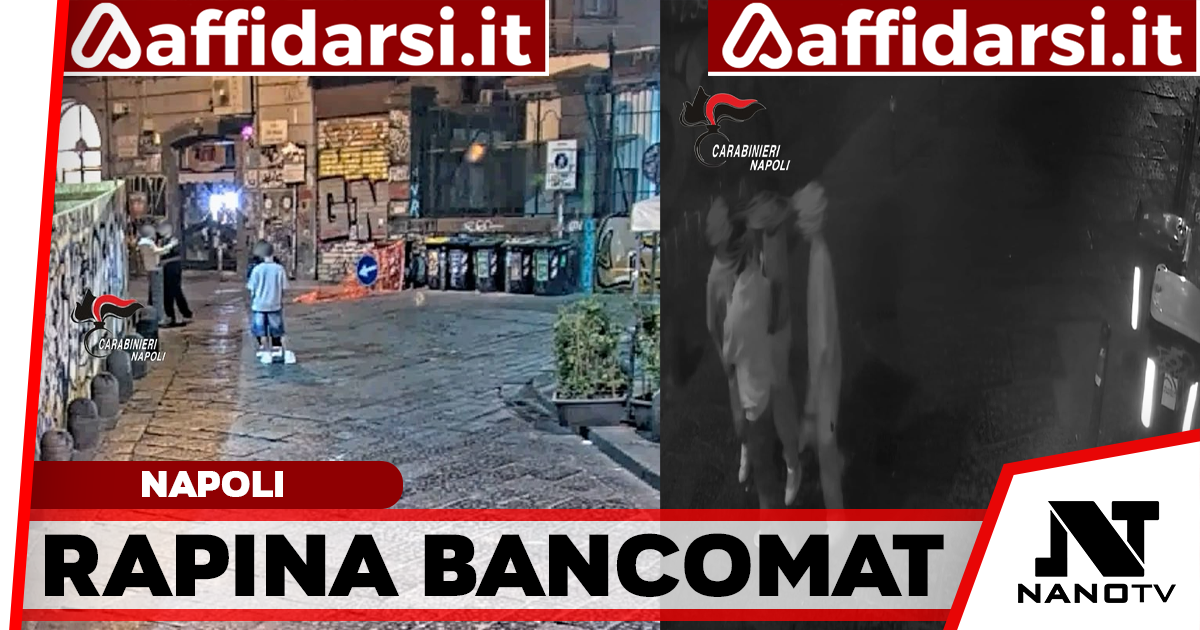 Napoli, minacciano un giovane con un coltello per un prelievo al bancomat: traditi dal ritorno sul luogo del delitto