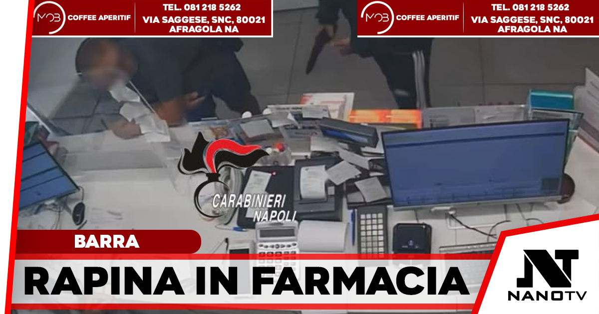 Napoli, rapina in farmacia tradita dai tatuaggi: si costituisce in caserma per amore della compagna