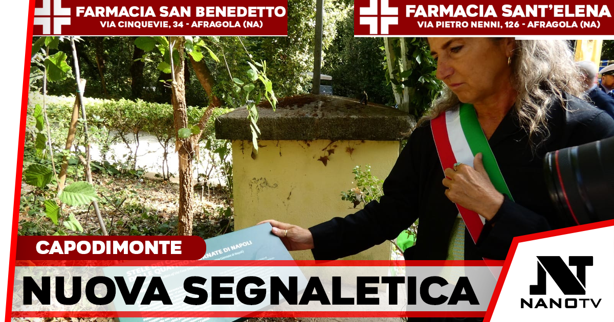 Capodimonte, intitolato il Viale dei Caduti delle Quattro Giornate: svelata la nuova segnaletica al Real Bosco