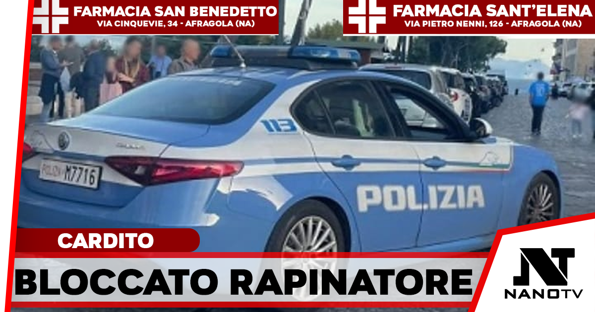 Cardito, rapina un negozio e scappa col registratore di cassa: arrestato 39enne