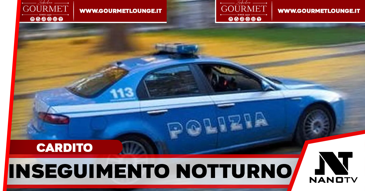Fuga da Cardito a Caivano su un’auto rubata: inseguimento nella notte e un arresto