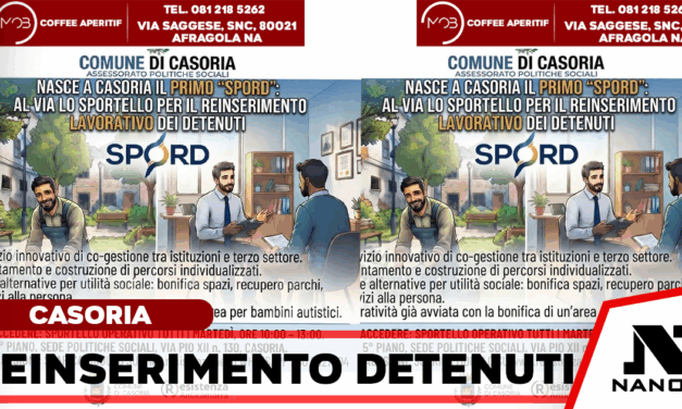 Nasce a Casoria lo “SPORD”: al via lo sportello per il reinserimento lavorativo e sociale dei detenuti