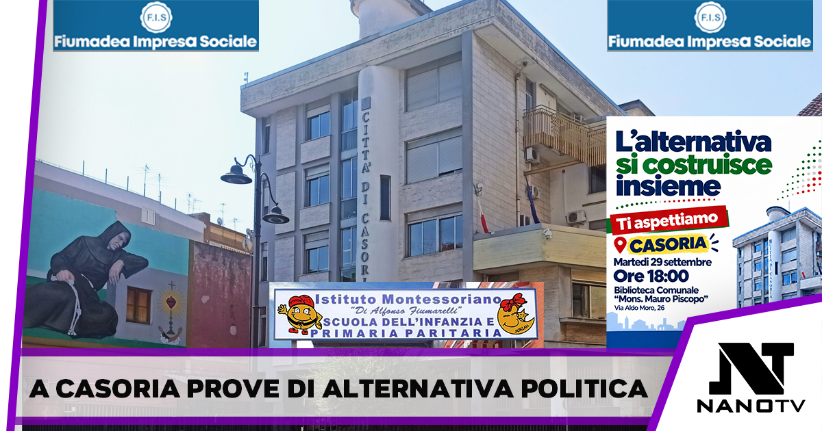 Casoria. Il 29 settembre un evento politico per costruire l’alternativa alla maggioranza Bene