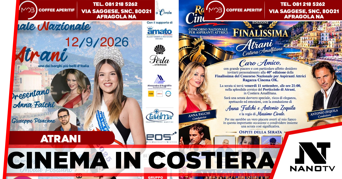 Atrani ospita le finali nazionali di “Miss Cinema OK” e “Un Volto per Fotomodella”