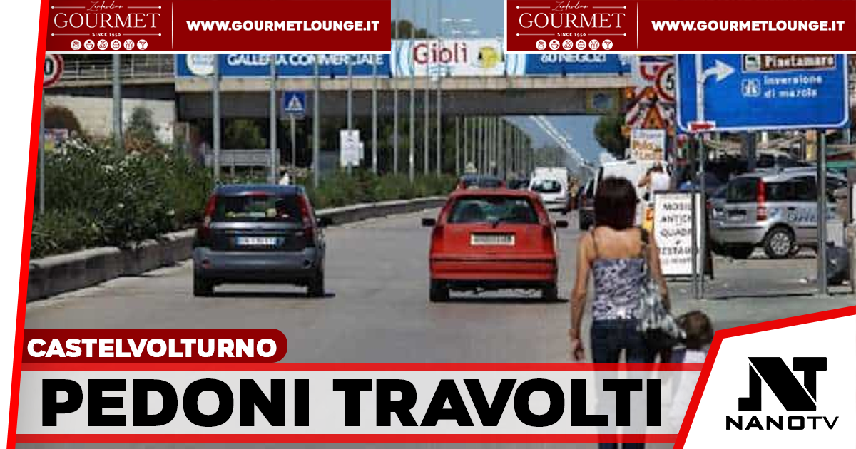 Castel Volturno, due pedoni travolti da un’auto sulla Domiziana: sono in gravi condizioni