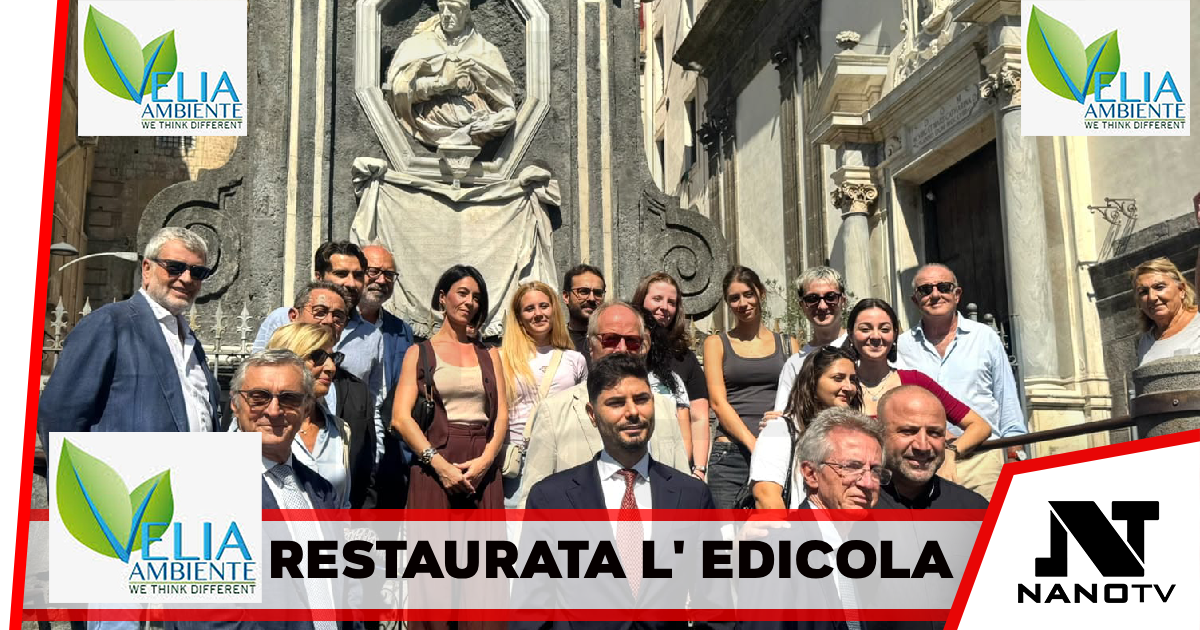 Restaurata l’Edicola di San Gennaro in piazza De Nicola: inaugurato il monumento alla presenza del Sindaco Manfredi