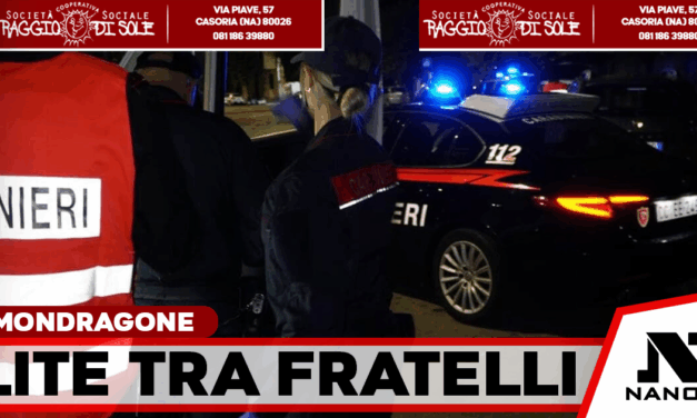 Lite familiare degenera a Mondragone: aggredisce il fratello e spintona i Carabinieri