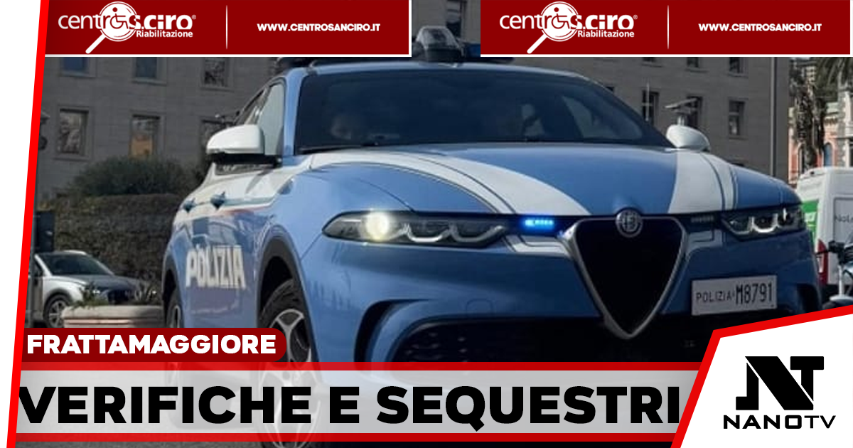 Frattamaggiore, controlli straordinari della Polizia di Stato: identificate 98 persone