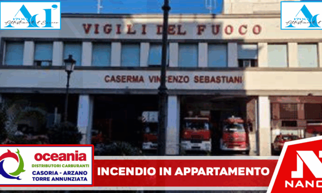 Portici, I Carabinieri della stazione di Portici intervengono a via De Nittis 1 per un incendio.