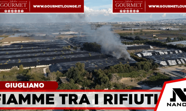 Giugliano, nuovo incendio tra le ecoballe a Taverna del Re: è il secondo rogo in due settimane