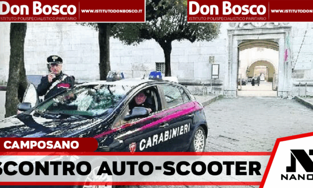 *CAMPOSANO h 00.10 circa:*: I carabinieri della Compagnia di Nola sono intervenuti all’incrocio tra via Trivice d’Ossa e via Pizzariello per un sinistro stradale.