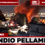 Casandrino, incendio distrugge una ditta di pellame: fiamme al terzo piano di uno stabile