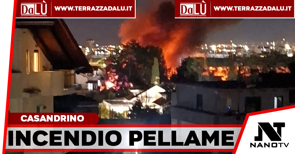 Casandrino, incendio distrugge una ditta di pellame: fiamme al terzo piano di uno stabile