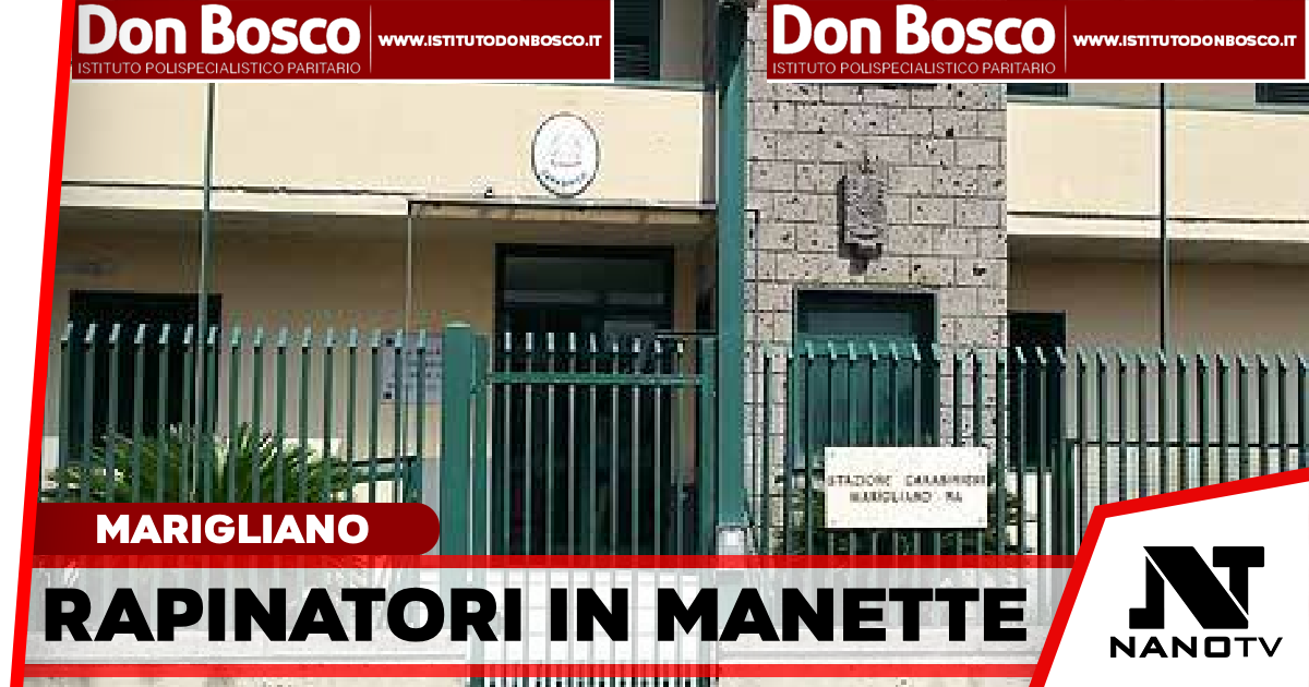 *MARIGLIANO: tre rapinatori in manette, c’è anche una donna. Carabinieri eseguono misura cautelare*