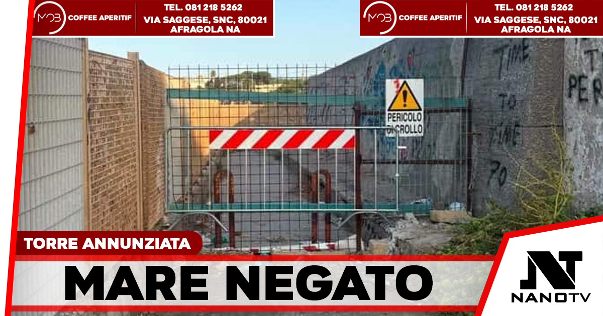 “Mare negato” a Torre Annunziata, la denuncia di Borrelli: accessi chiusi e degrado