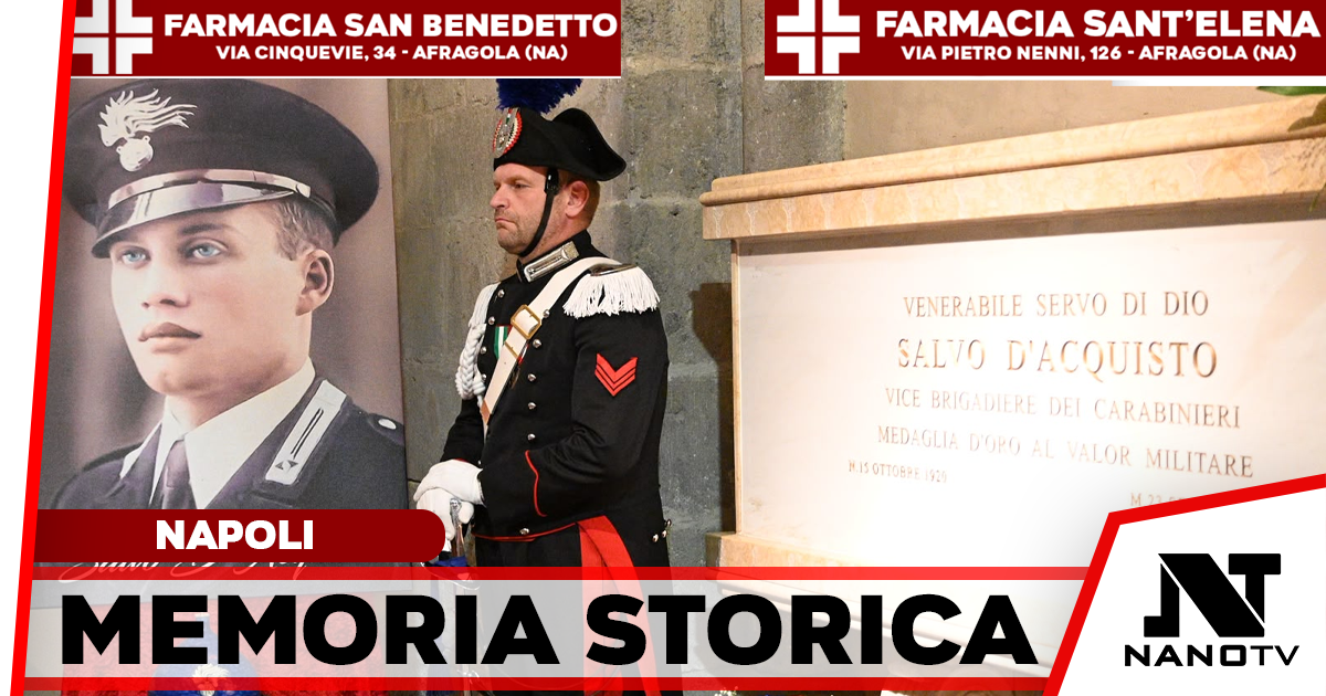 L’Arma dei Carabinieri commemora Salvo D’Acquisto: celebrazioni a Piazza Carità e Santa Chiara