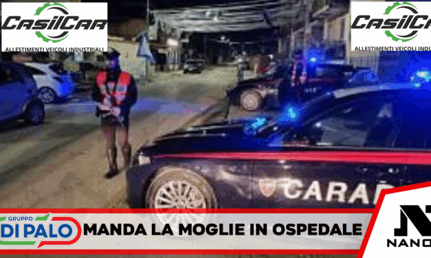 GIUGLIANO IN CAMPANIA:  Ha colpito la moglie con un oggetto contundente, lei è finita in ospedale.