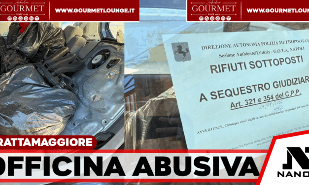 Frattamaggiore, sequestrata officina meccanica abusiva: bloccati anche due veicoli carichi di rifiuti