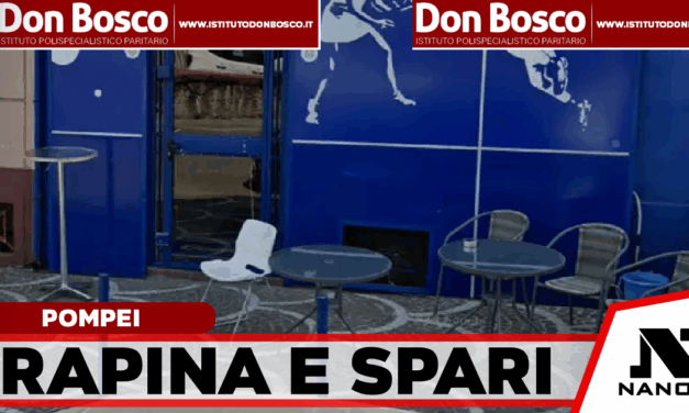 Rapina e spari in un’agenzia di scommesse di Pompei, ferito il titolare
