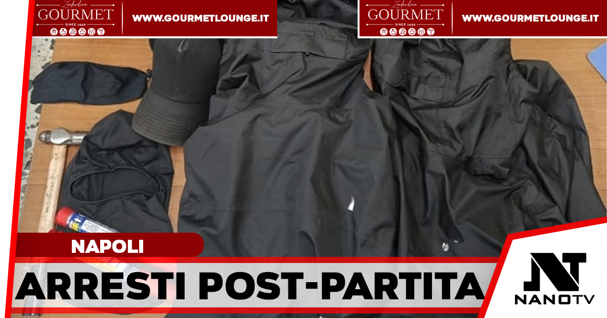 Sorpresi con fumogeni e un martello dopo Napoli-Arsenal: arrestati due giovani in Piazza Nicola Amore