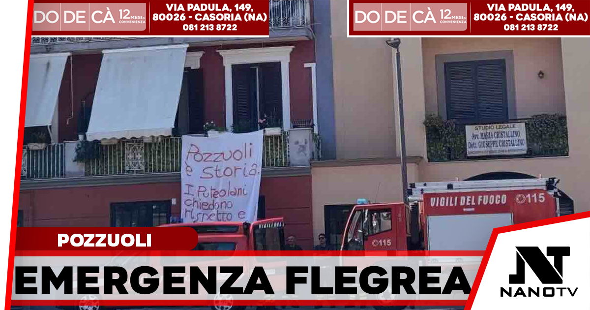 Campi Flegrei, il bilancio dell’emergenza: oltre 4.400 sfollati a Pozzuoli, solo 178 rientrano a casa