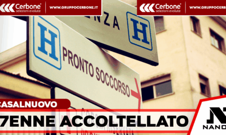 Giovane ferito a coltellate a Casalnuovo: 17enne all’ospedale Villa dei Fiori