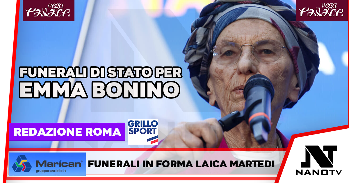 Per Emma Bonino funerali di Stato in forma laica martedì in Campidoglio
