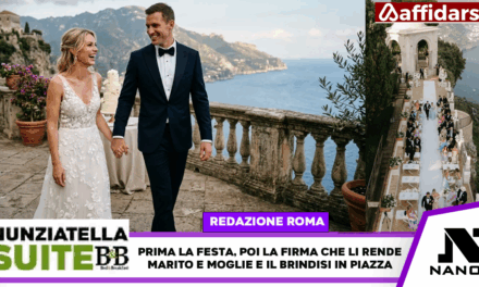 Ilary Blasi e Bastian, i look al matrimonio: lei in abito Scervino e infradito, Chanel in pizzo bianco, lui in smoking. Poi la firma in Comune a notte fonda