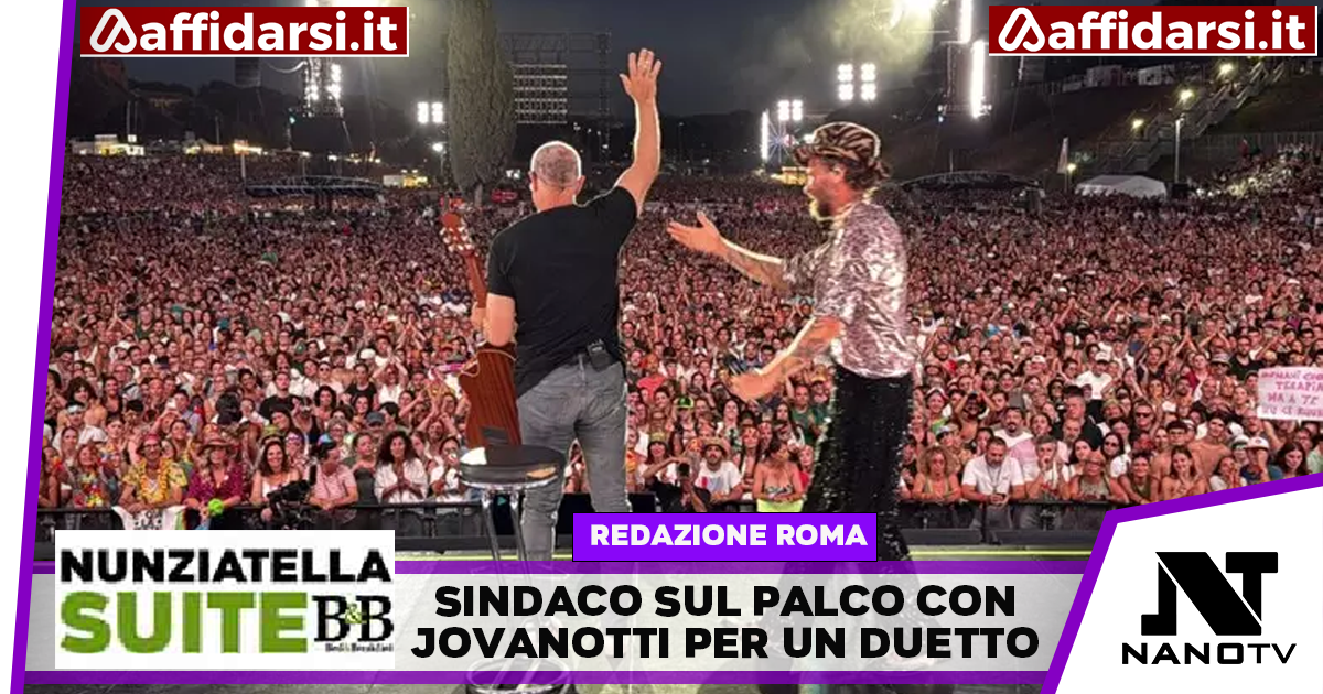 Gualtieri a sorpresa sul palco con Jovanotti per un duetto a Circo Massimo