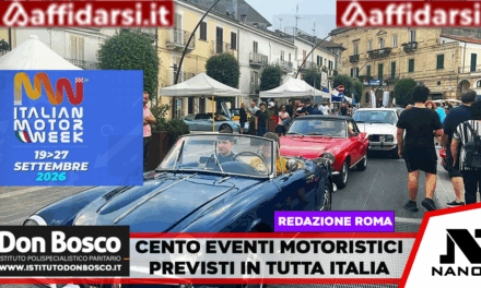 Start per l’Italian motor week, fino 27 settembre cento eventi in tutta Italia
