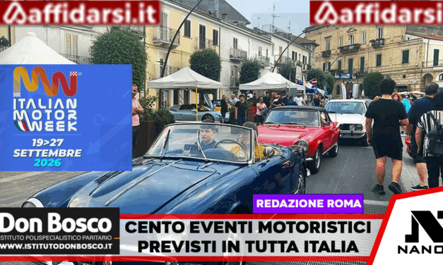 Start per l’Italian motor week, fino 27 settembre cento eventi in tutta Italia