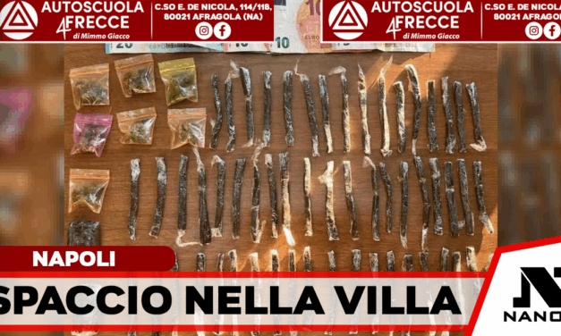 Spaccio di droga nella villetta comunale davanti ai bambini: arrestato pusher 26enne a San Pietro a Patierno