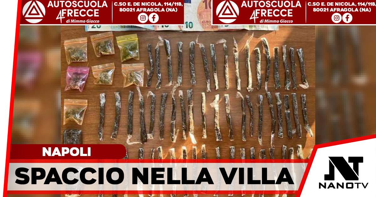 Spaccio di droga nella villetta comunale davanti ai bambini: arrestato pusher 26enne a San Pietro a Patierno