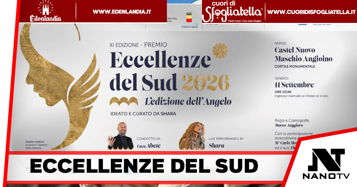 A NAPOLI IL PREMIO DELLE ECCELLENZE DEL SUD