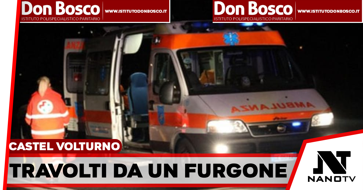 Travolti da un furgone sulla Domiziana : Si tratta di una coppia. Avevano l’auto in panne