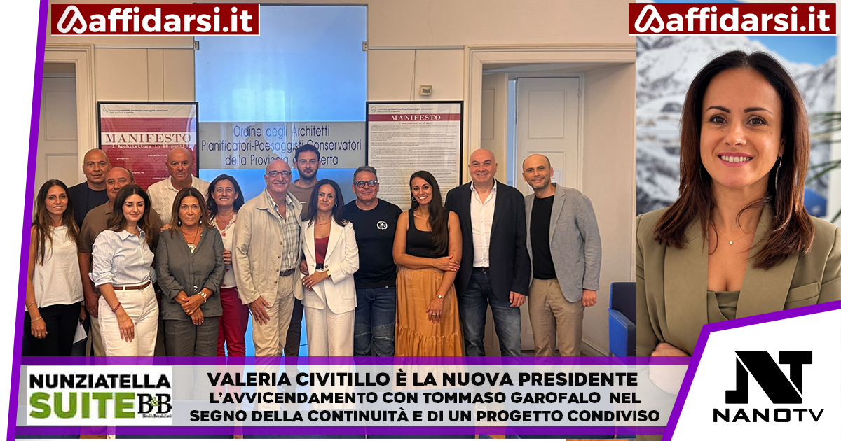 Caserta. Valeria Civitillo è la nuova presidente dell’ordine degli architetti