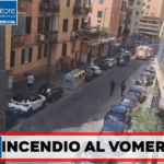 Incendio in pizzeria al Vomero: fumo tra i palazzi e un ferito lieve